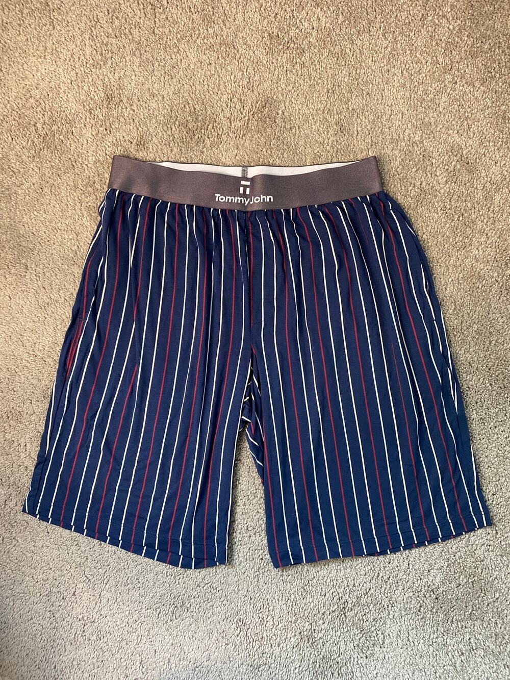 New Tommy John Americana Stripe Boxer Briefs Men's Size Medium